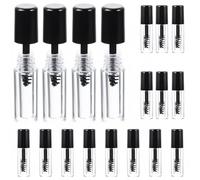 LOORGVEL 20 pièces Lot de Tubes de Mascara Vides Tubes Transparents Rechargeables et Légers Flacons Compacts pour Maquillage et Protection des Yeux