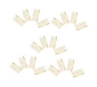 LOORGVEL 20 pièces Lot Peignes Dorés Fer Torsadé Petits Peignes à Cheveux Résistants pour Mariage et Demoiselles Honneur Accessoires Coiffure Raffinés pour Chignons et Voiles