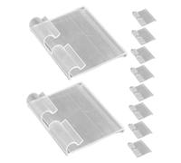 LOORGVEL 20 pièces Porte Étiquettes de Rayonnage Support Transparent pour Étiquettes Prix Signalétique Magasin Facile à Fixer et Réutilisable