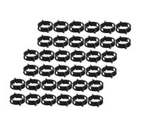 LOORGVEL 200 pièces Clips Fixation Plantes Jardin Plastique Noir Clips Tuteur pour Tiges de Tomates Vignes et Fleurs Support et Réutilisable pour Croissance Saine des Plantes