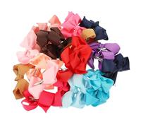 LOORGVEL 24 pièces Pinces à Cheveux pour Filles Barrettes Noeud Colorées Accessoires Coiffure Mignons Faciles à Porter et Confortables pour Garçon Fille