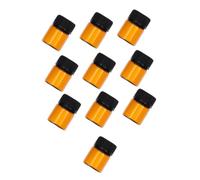 LOORGVEL 24pièces Flacons Verre Pour Huiles Essentielles Bouteilles De Voyage Verre Avec Bouchons Échantillons De Parfum Et Émulsions Pratiques Pour Déplacements