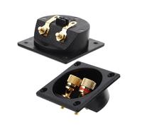 LOORGVEL 2pièces Kit De Câblage pour Enceinte avec Connecteur De Borne De Raccordement Boîtes De Jonction Audio pour Caisson De Basses Coupelle De Borne pour Enceinte