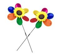 LOORGVEL 2pièces Moulins à Vent pour Jardin Et Cour Décorations Rotatives à Fleurs Ornements De Jardin