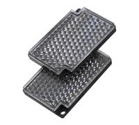 LOORGVEL 2pièces Panneau Réflecteur Photoélectrique Réflecteur pour Capteurs Rétro-réfléchissants Résistants Aux Intempéries Facile à Installer