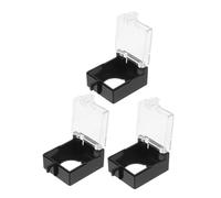 LOORGVEL 3 pièces Couvercle Transparent pour Bouton Poussoir Protection Étanche Poussière Lot de Installation Facile pour Interrupteurs Darrêt Durgence et Équipements Électriques
