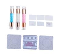 LOORGVEL 3 pièces Double Head Nail Art Stamper Set DIY Acrylic Manicure Tool For Elegant Nails Includes Easy To Use