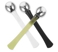 LOORGVEL 3 pièces Eye Massager Alloy Eye Scoop Facial Mask Stick And Skin Care Portable Makeup Tool With Dual-ended Design