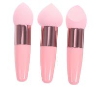 LOORGVEL 3 Pièces Set de de Maquillage avec Éponges Tête de Champignon et Forme Cœur Accessoires Cosmétiques Confortables pour Application Fond de Teint et