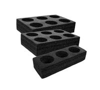 LOORGVEL 3 Pièces Support Porte Gobelets Pratique Mousse Noir Porte Boissons à Emporter avec Support pour Café Thé et Boissons à Emporter
