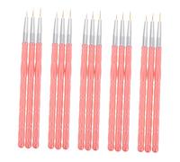 LOORGVEL 30 pièces Lot de Pinceaux Nail Liner Fins pour Dessin Nail Art Stylo Manucure Précision Traits et Pointillés Kit Professionnel pour Détails et Créations Ongles