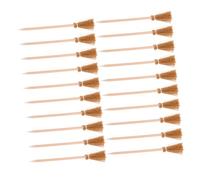 LOORGVEL 30 Pièces Stylo Artisanal D'halloween Fournitures De Fête Méchantes Mini Balai De Halloween Broom Des Sorcières Crayons De Balai De Cotillons De En Bois