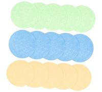 LOORGVEL 30pièces Éponge Nettoyante Pour Visage Houppette Cellulose Éponges Exfoliantes Pour Nettoyage Quotidien Démaquillage