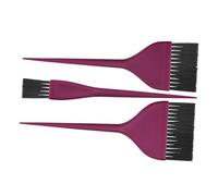 LOORGVEL 3pièces Set De Pinceaux De Coloration Pour Cheveux Brosse De Professionnelle Et Outils De Salon Application Rapide Et Uniforme Violet
