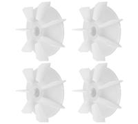 LOORGVEL 4 Pales de Ventilateur en Plastique pour Compresseur d'Air Diamètre 242 MM Accessoire de Remplacement pour Moteur Y2-90-4 Pièce de Rechange Haute Performance pour Refroidissement