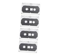 LOORGVEL 4 pièces Cassettes Audio Vierges Bande Magnétique Vide PC Enregistrement et Décoration DIY pour Bureau et Salon