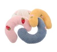 LOORGVEL 4 Pièces Coussin Doux et Support Cervical Facile à Nettoyer Compact et Portable Lot de Couleurs
