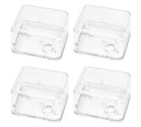 LOORGVEL 4 Pièces DIY Transparent Acrylic Music Box Kit Hand Crank Wind-up Mechanism Set for Educational Mechanical Assembly and Musical Toy Replacement