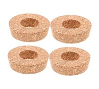 LOORGVEL 4 pièces Lot de Couvercles Bois pour Vase Hydroponique avec Bouchons pour Pots de Fleurs Verre Couvercles Planter Lids pour Culture Hydroponique et Décoration Intérieure