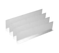 LOORGVEL 4 pièces Lot de Déflecteurs de Pluie Aluminium pour Gouttières de Toit Protection Anti-éclaboussures Installation Facile pour Maison et