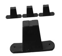 LOORGVEL 4 Pièces Pieds Accessoires de Support de Valise Pieds de Remplacement du Support de Rond en Plastique Rond remplacements en Plastique Black