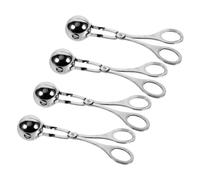 LOORGVEL 4 Pièces Pince à de Viande Acier Inoxydable Moule Formateur de et de Riz Outil et Ergonomique pour Cuisine Facile