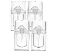 LOORGVEL 4 pièces S Tubes de Brillant à Lèvres Vides Transparent DIY Conteneurs Petits pour Soin à Lèvres Lip Gloss Voyage