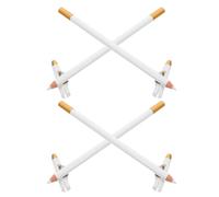 LOORGVEL 4 pièces Set de Crayons Barbier Blancs Crayon Intégré Crayons de Mise Forme Barbe Sourcils et Détails Cheveux Résistants à Eau pour Homme et Femme