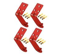 LOORGVEL 4 Pièces Support de Mur pour Extincteur de Ensemble de Supports Robustes avec Crochets Pratique pour Maison Bureau et Usine