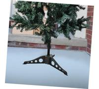 LOORGVEL 4 Pièces Support Sapin Noël Artificiel Base Stable Abs Pied Démontable pour Arbre de Noël Rack Vert Foncé Compact et Fixation sans Outil Basculement