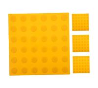 LOORGVEL 4 Pièces Tactile Path Blind Paver Stickers PVC Rubber Raised Dot Tiles For Indoor Outdoor Guidance Visually Impaired Walking Aid