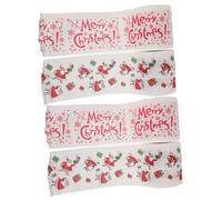 LOORGVEL 4 Rouleaux Papier Toilette Noël Double Épaisseur Imprimé Festive pour Dîner Salle de Bain Décor Santa Cadeau Original