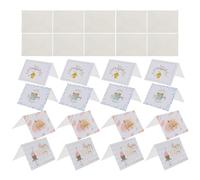 LOORGVEL 40 Cartes D’Anniversaire Miniatures avec Enveloppes Papier Cartonné Robuste Format 95 X 7 CM Décorations pour Fête D’Anniversaire Cartes Vierges Humoristiques pour Collègues