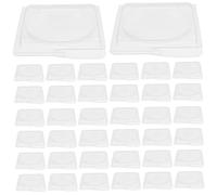 LOORGVEL 40 pièces Palette Vide pour Fard à Joues et Highlighters Boîte Transparente DIY pour Maquillage Mallette Maquillage Adaptable Femmes