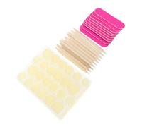 LOORGVEL 40pièces Kit Manucure Professionnel Avec Limes à Ongles Rugueuses Bâtonnets Bois Et Autocollants Pour Faux Ongles Outils Compacts Et Portables Pour Créer Des Designs Nail Art Diy