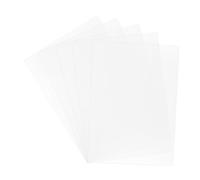 LOORGVEL 5 Feuilles sous Main Transparent Réutilisable Planchette Décriture Plastique Multi Usage pour Examens et Bureau Surface Lisse et Résistante