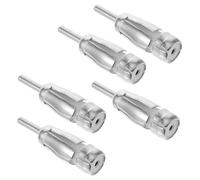 LOORGVEL 5 pièces Adaptateur Antenne Autoradio Connecteur Din pour Voiture Convertisseur FM sans Soudure Installation Facile et Compatible Autoradio Standard