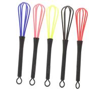 LOORGVEL 5 pièces Plastique Mini pour Coloration Cheveux Batteur Manuel avec Crochet de Aléatoires Outil Multifonction pour Salon et Cuisine Couleur Aléatoire Couleur Aléatoire