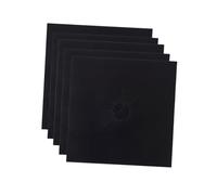 LOORGVEL 5 pièces Protège Plaque Cuisson Gaz Réutilisable Tapis Antiadhérent Protection Brûleur Gaz Résistante et Facile à Nettoyer pour Cuisinière