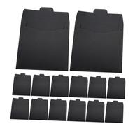 LOORGVEL 50 Pièces Enveloppes Papier CD Multifonctionnelles Kraft Noir Pochettes pour Cartes Invitations et Rangement Bureau