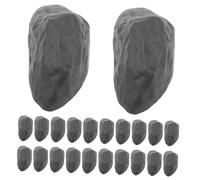 LOORGVEL 50 pièces Mini Pierres Décoratives Réalistes Accessoires Maquette Polyvalents pour Terrariums Dioramas et Décoration Intérieure Cailloux Miniatures pour Petits Espaces