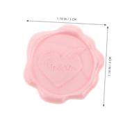 LOORGVEL 50 Pièces Sceau de Cire Autocollant Forme de Cœur Rose Scellés Adhésifs pour Enveloppes de Mariage Invitations et Accessoire Romantique pour Fêtes et Cérémonies