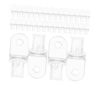 LOORGVEL 50 Pièces Transparent Plastic Blind Wand Hooks Curtain Rod Parts for Vertical and Horizontal Window Blinds Easy Installation and Multi Scene Use
