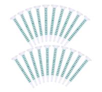 LOORGVEL 50 pièces Tubes Mélangeurs Carrés pour Colle Bi-composant Ab Buse Dynamique Légère pour Époxy Connecteur Aiguille Pratique Kit Mélangeur Deux Composants