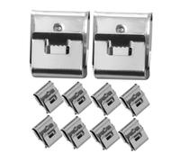 LOORGVEL 55 pièces Clips Câble Photovoltaïque Acier Inox Fixation Stable et Résistante pour Gestion des Fils Solaires Installation Facile pour Câble de Mise Terre