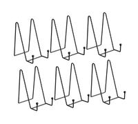 LOORGVEL 6 Pièces Chevalet Noir pour Artistique Support Polyvalent pour Cadres et Assiettes Design Minimaliste Adapté à Tout Décor Lot