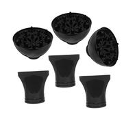 LOORGVEL 6 pièces Diffuseur Sèche-cheveux Accessoires Légers et Durables pour Cheveux Bouclés Embouts Concentrateurs et Diffuseurs pour Salon et Usage Domestique Contrôle Précis Du Flux