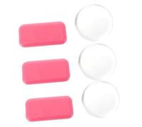 LOORGVEL 6 pièces Pads Silicone pour Extensions de Cils Épais et Résistants pour Greffe et Rehaussement et Portables Adaptés Usage Professionnel et Domicile