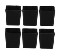 LOORGVEL 6 Pièces Pegboard Storage Cups Set With Hooks Square Bins For Garage Workbench Craft Room Office Kitchen Organization Stackable Storage Containers Accessories