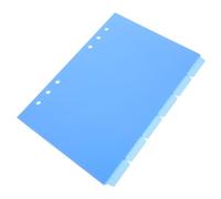 LOORGVEL 6 Pièces Séparateurs de Pages PP Lot de Diviseurs pour Classeur et Carnet Onglets Colorés pour Organisation Bureau et Usage Quotidien
